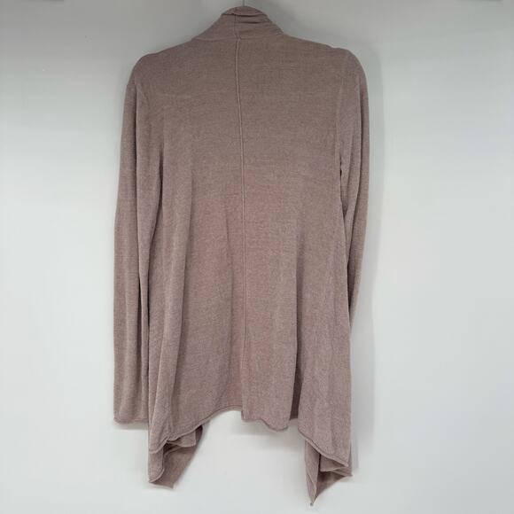 Barefoot Dreams Cozychic Ultra Lite Pointelle Cardigan Womens Sz S/M Light Brown - Picture 2 of 8